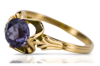 Alejandrita Oro amarillo de 14 quilates Anillo Joyería vintage vrc023y